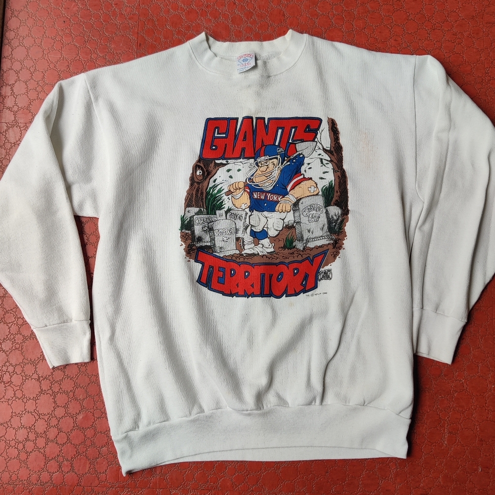 NY Giants Territory 1990 Sweatshirt XL All Points APS USA Cartoon Crewneck